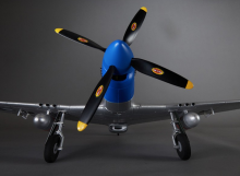 Warbird P-51D Mustang bleu PNP 750mm Derbee